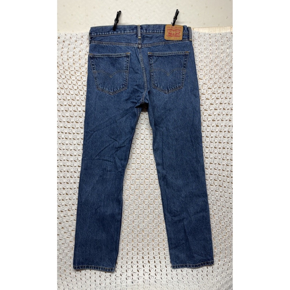 Levis 505 Mens Jeans 36x34 Regular Fit Straight Leg Blue Denim 100%cotton